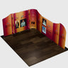 Magnetic Fabric Booth Display - Model 5 (16.4 x 16.4ft)