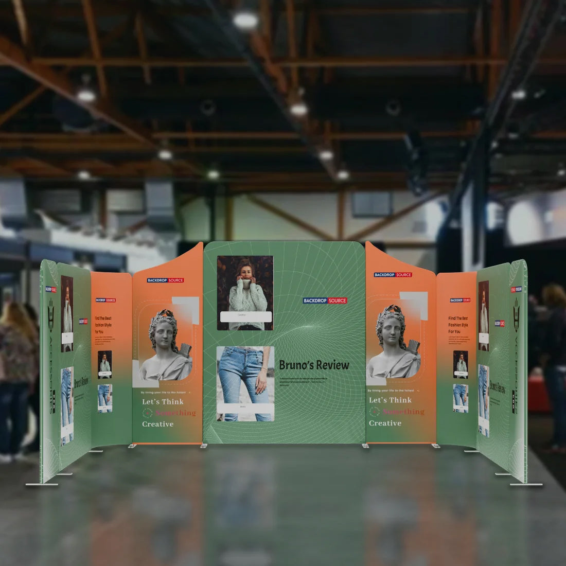 Magnetic Fabric Booth Display - Model 2 (16.4 x 10ft)