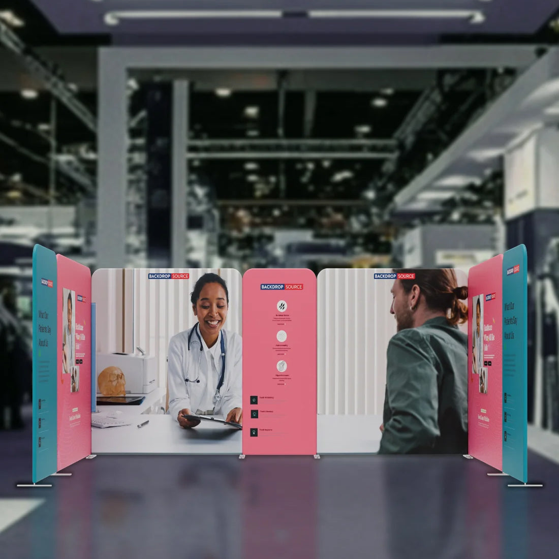 Magnetic Fabric Booth Display - Model 1 (16.4 x 10ft)