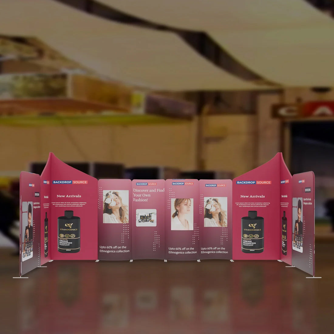 Magnetic Fabric Booth Display - Model 2 (20 x 20ft)