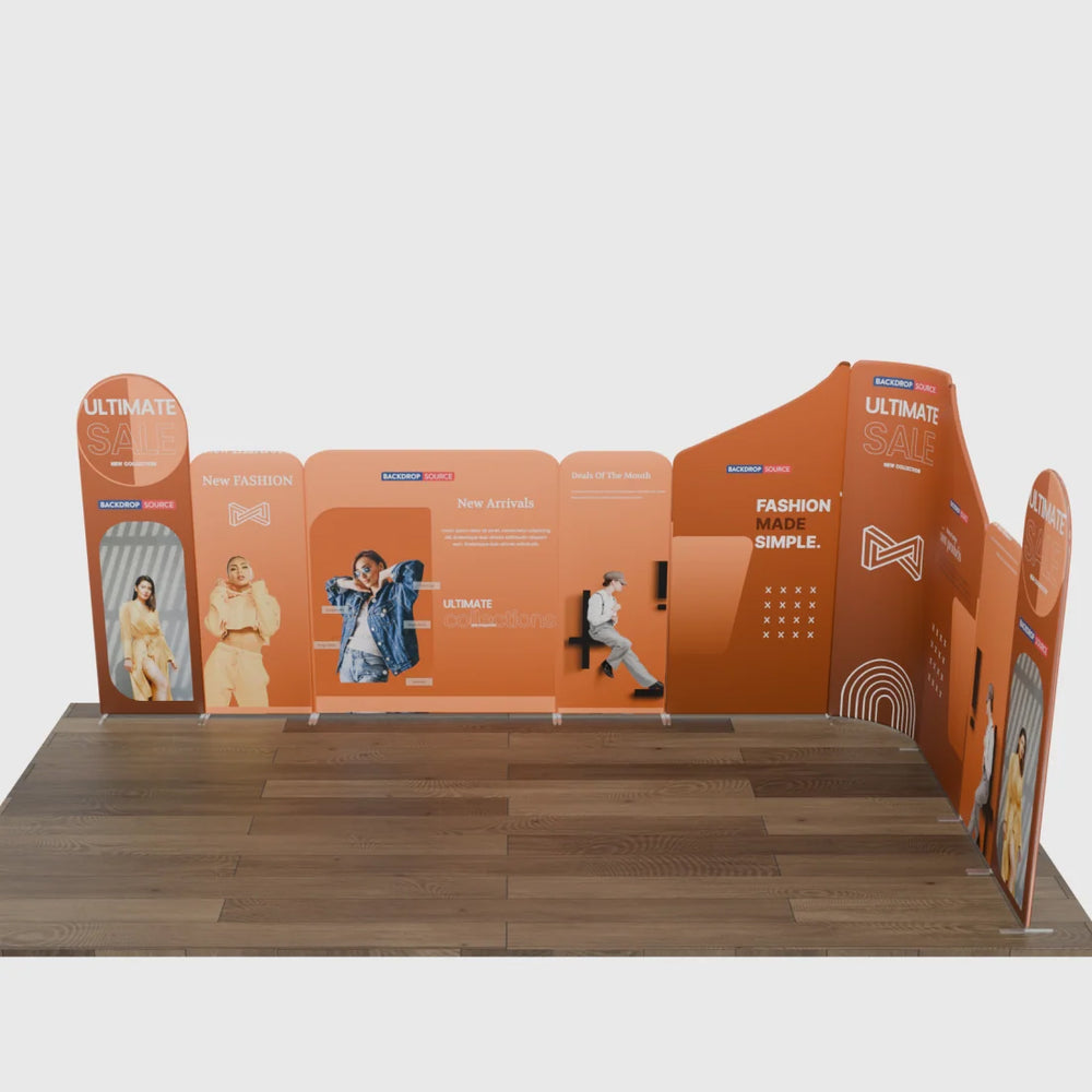 Magnetic Fabric Booth Display - Model 1 (20 x 20ft)