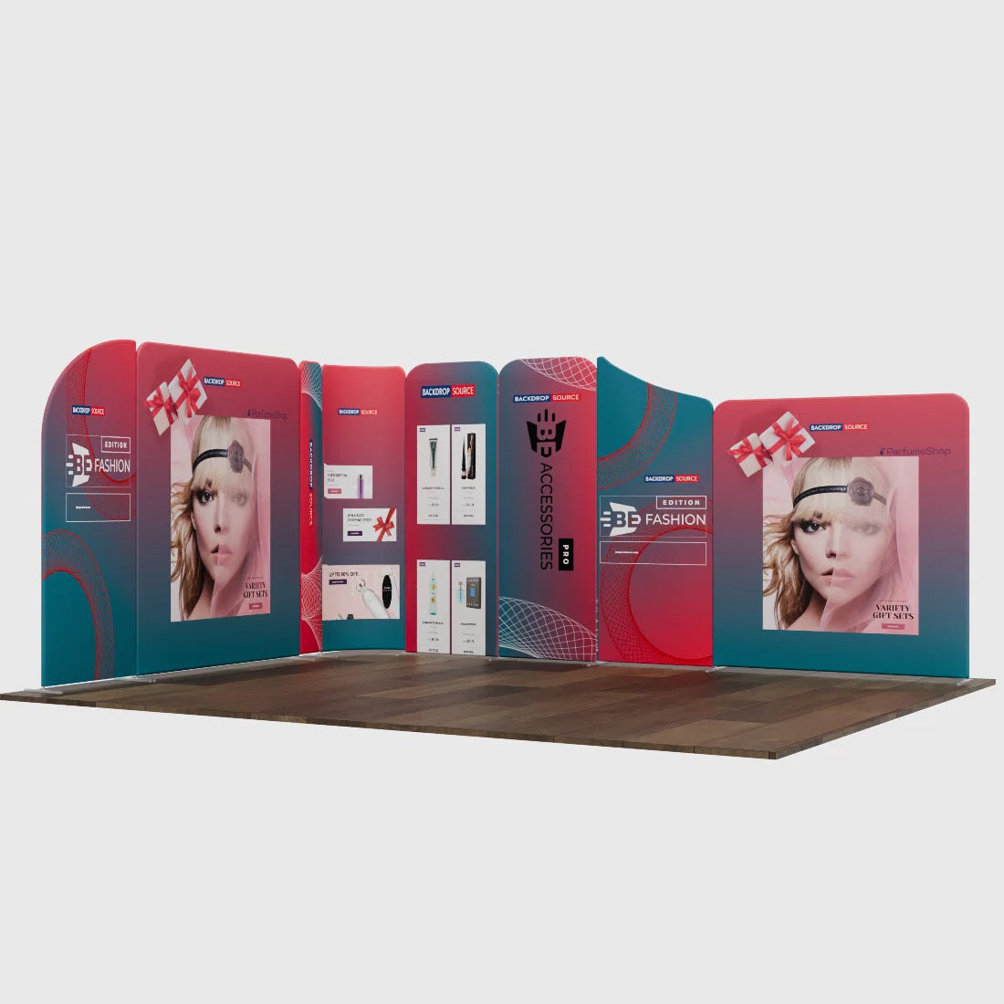 Magnetic Fabric Booth Display - Model 3 (16.4 x 13ft)
