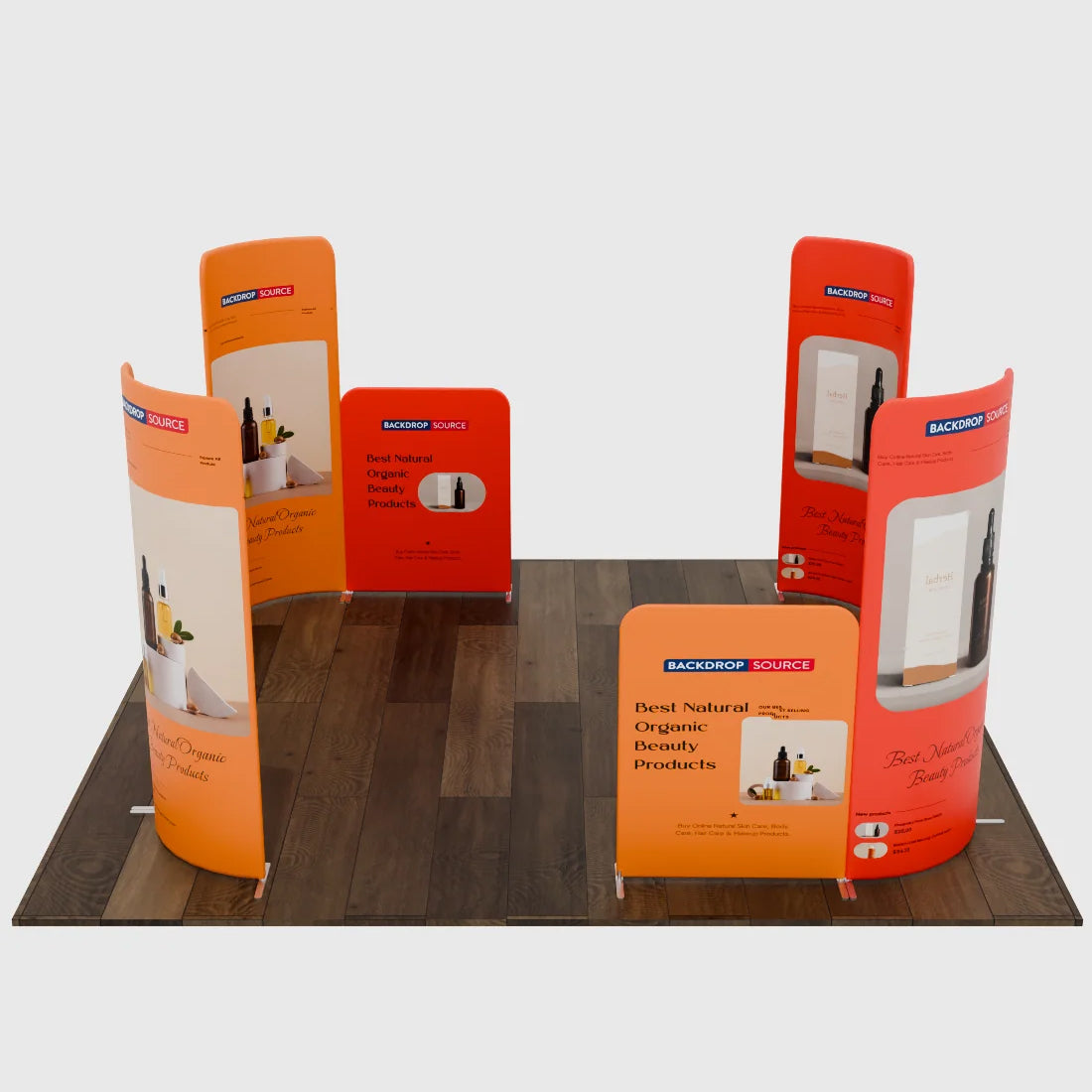 Magnetic Fabric Booth Display - Model 5 (10 x 10ft)