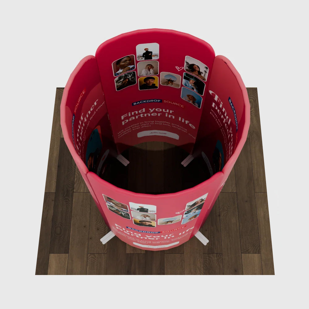Magnetic Fabric Booth Display - Model 1 (6.5 x 6.5ft)