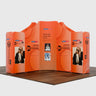 Magnetic Fabric Booth Display - Model 4 (16.4 x 16.4ft)