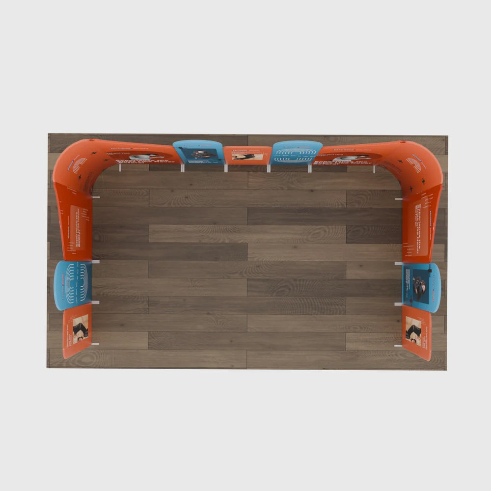 Magnetic Fabric Booth Display - Model 3 (20 x 20ft)