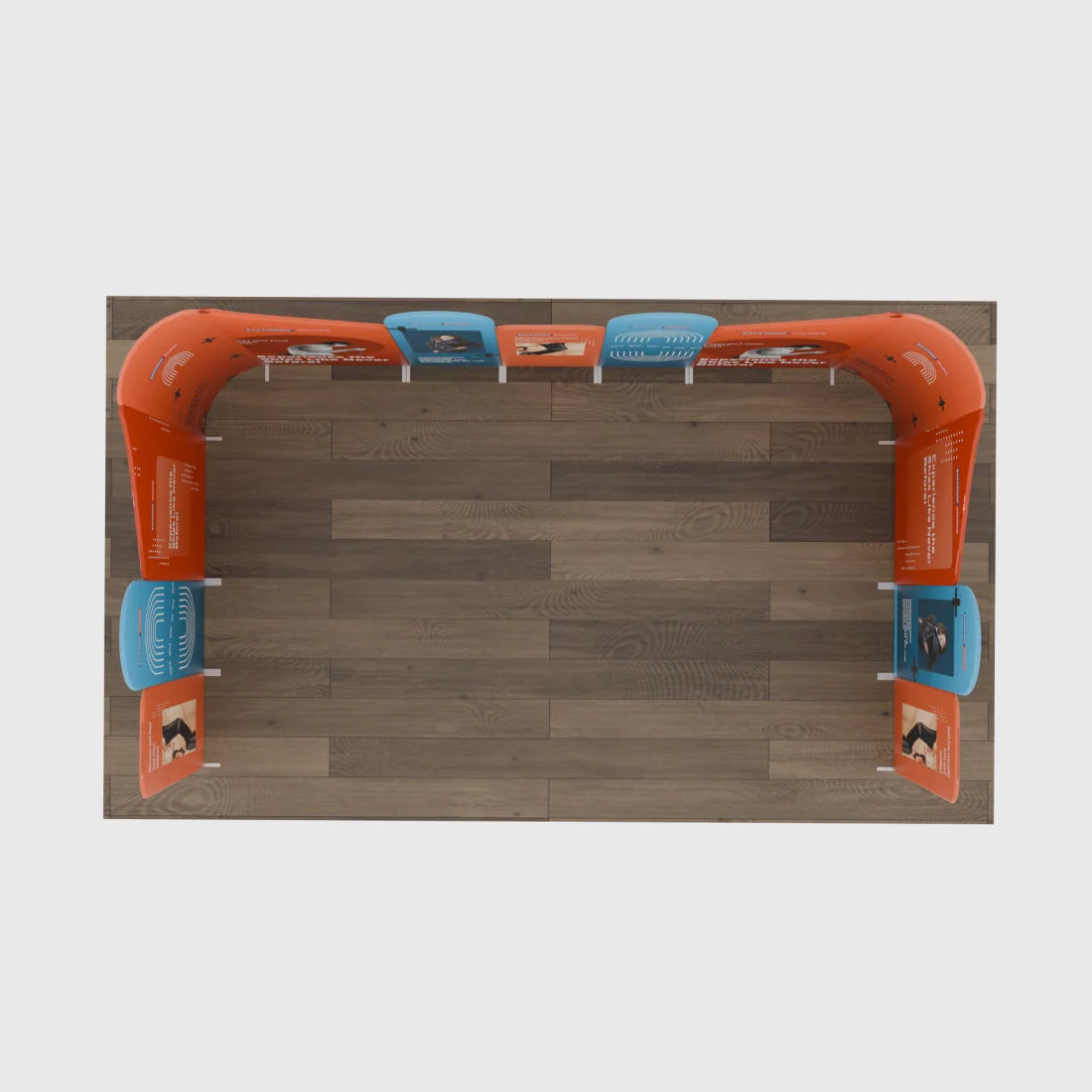 Magnetic Fabric Booth Display - Model 3 (20 x 20ft)