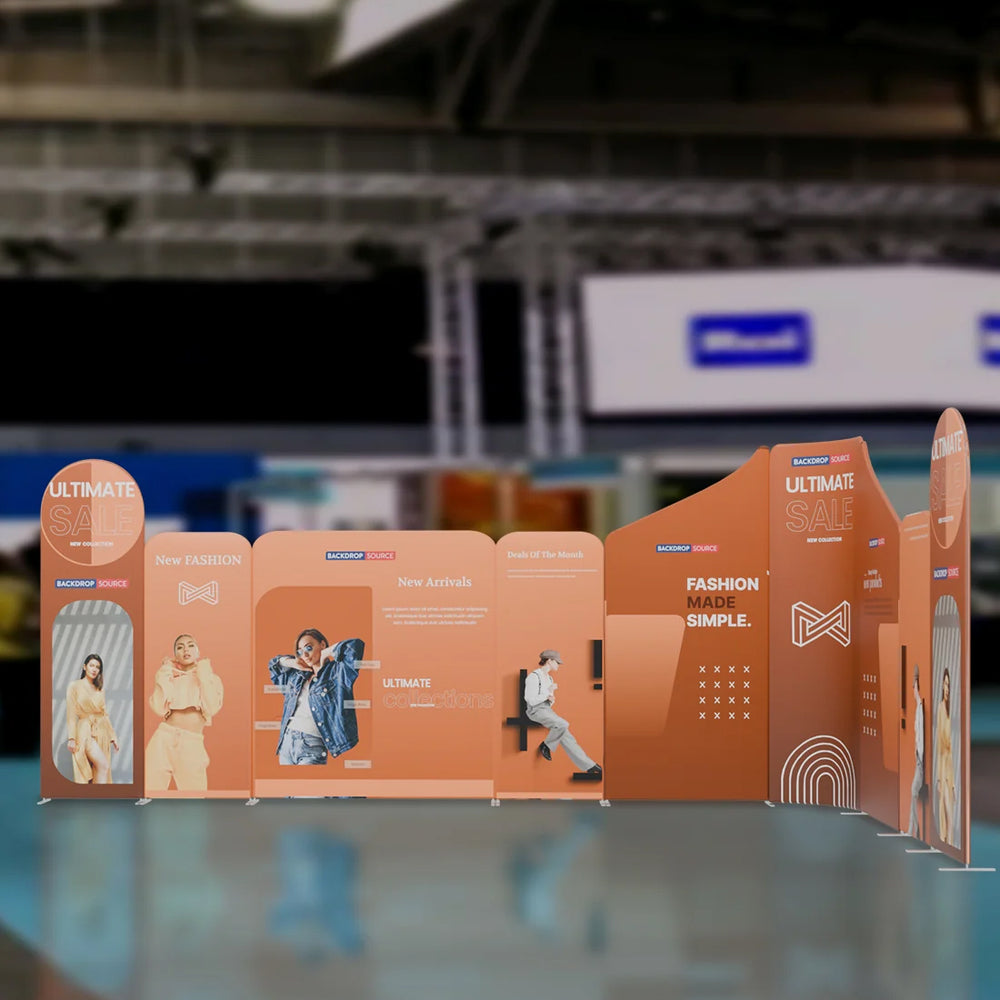 Magnetic Fabric Booth Display - Model 1 (20 x 20ft)