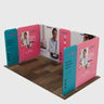 Magnetic Fabric Booth Display - Model 1 (16.4 x 10ft)