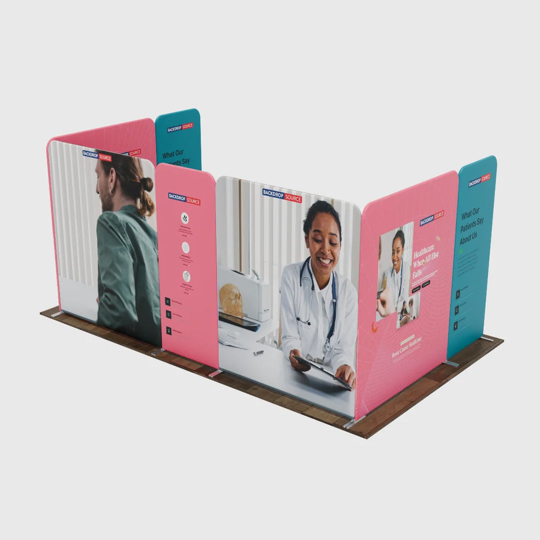 Magnetic Fabric Booth Display - Model 1 (16.4 x 10ft)