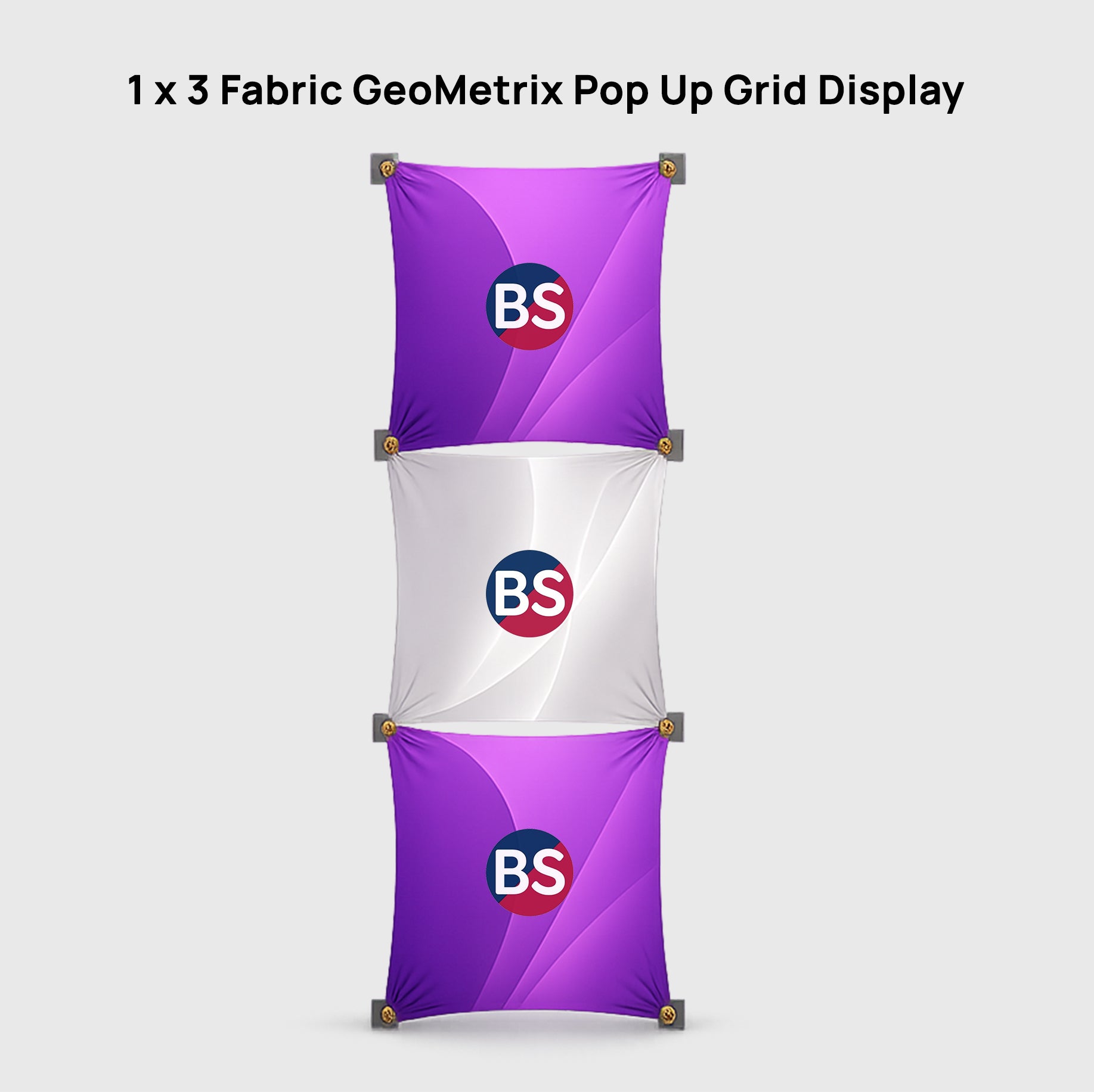 1 x 3 - Pantalla de cuadrícula GeoMetrix emergente