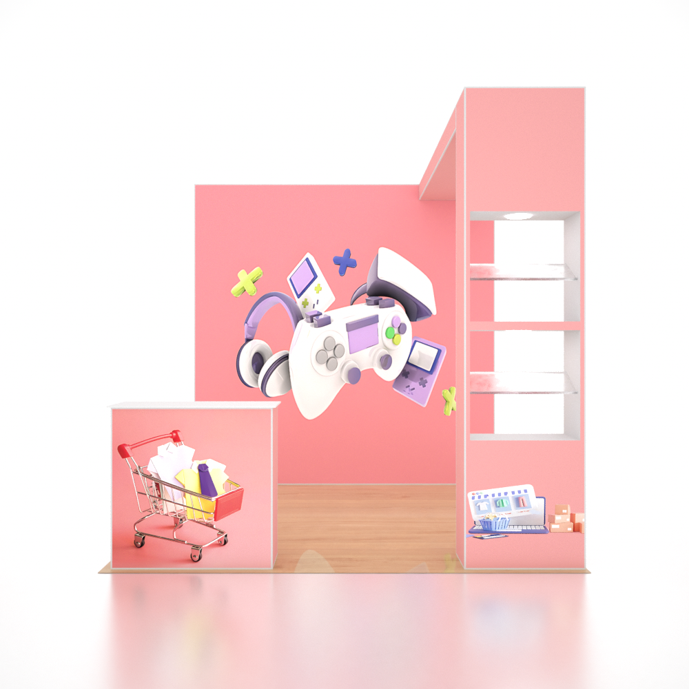 SEG Pro Popup Booth – Model 2 (10ft x 10ft)