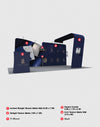 20x10 Straight Backdrop with Arch Exhibition Kit - Backdropsource
