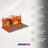 20x10 Straight Backdrop with Shelf Exhibition Kit