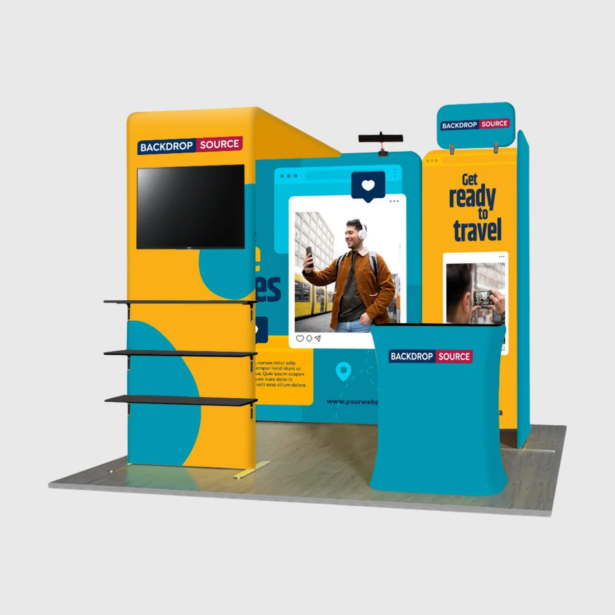 Portable Exhibit Display 10ft x 10ft - Model 31