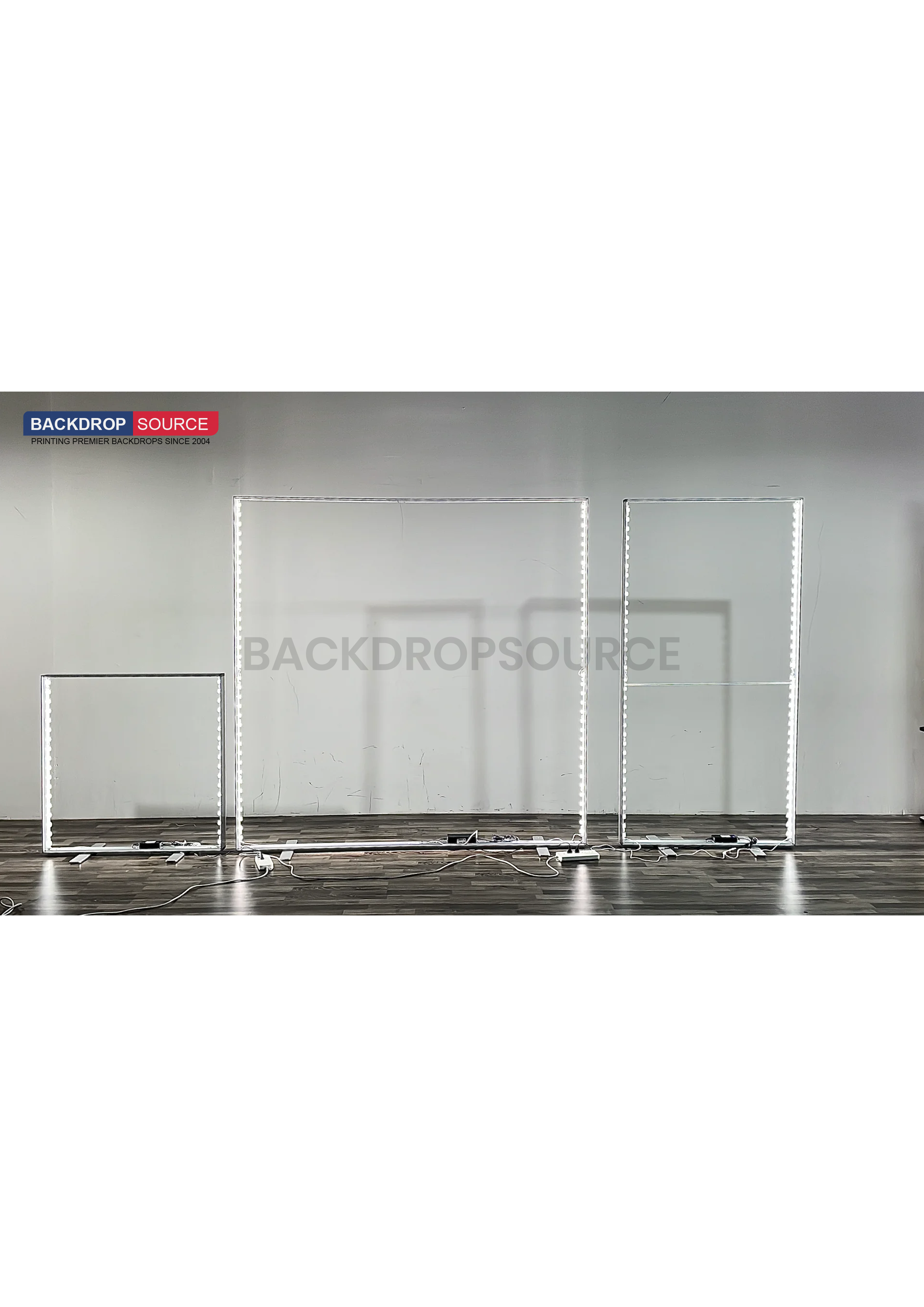 SEG Frameless  Fabric LED Light Box Display - 2.8ft W x 6.5ft H