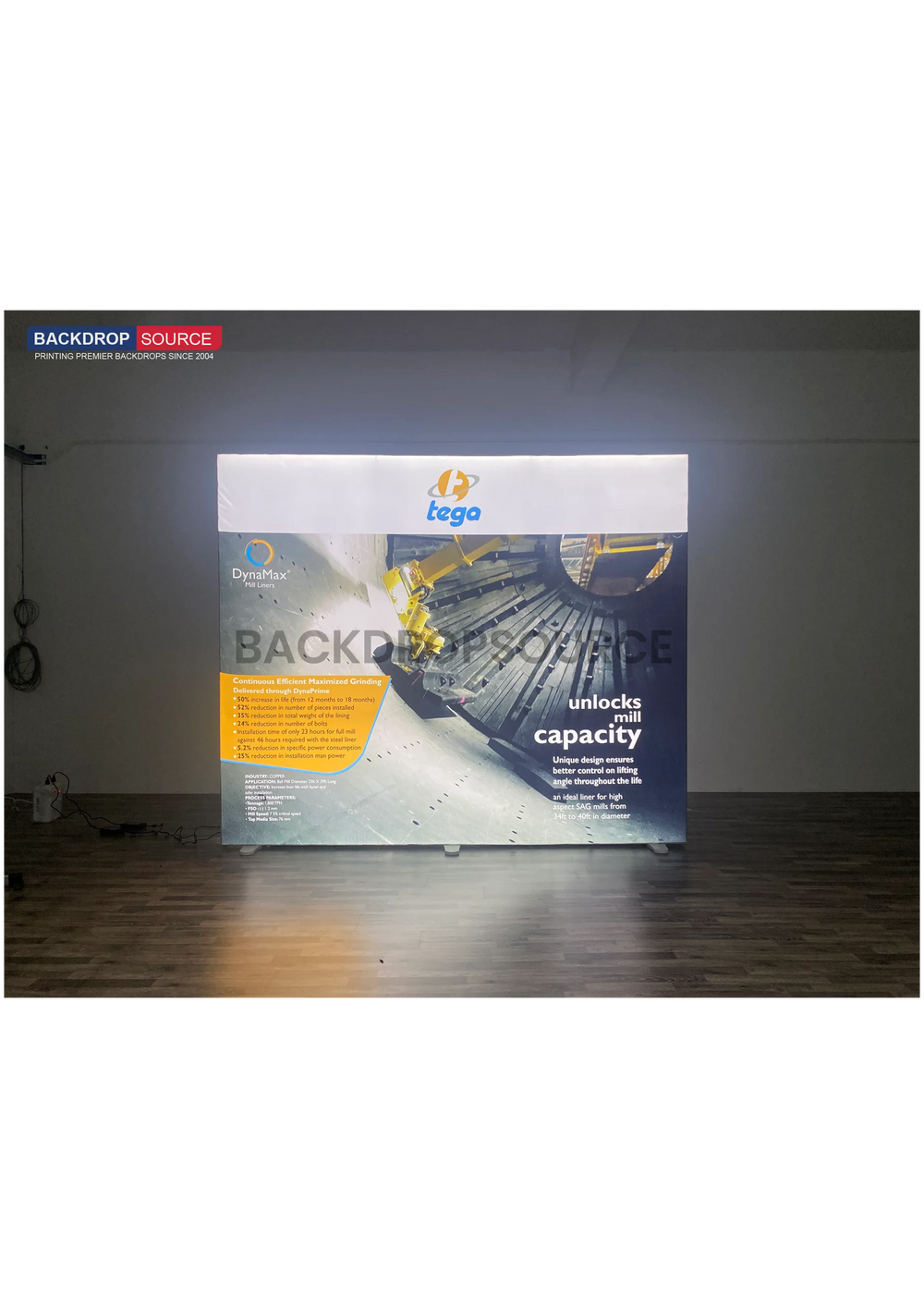 SEG Fabric LED Light Box Display - 2.8ft W x 6.5ft H