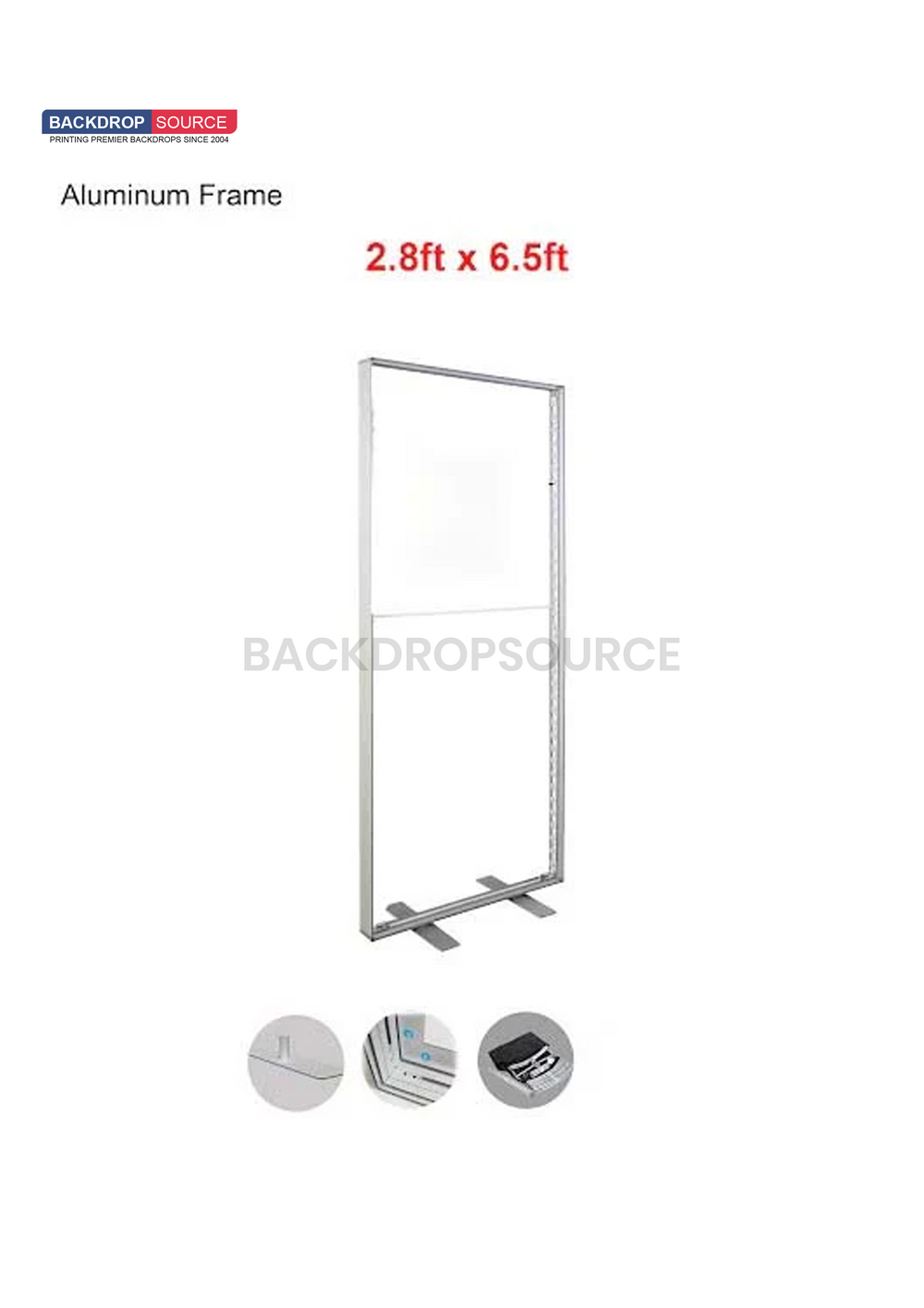 SEG Fabric LED Light Box Display - 2.8ft W x 6.5ft H