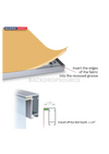 SEG Frameless  Fabric LED Light Box Display - 2.8ft W x 6.5ft H