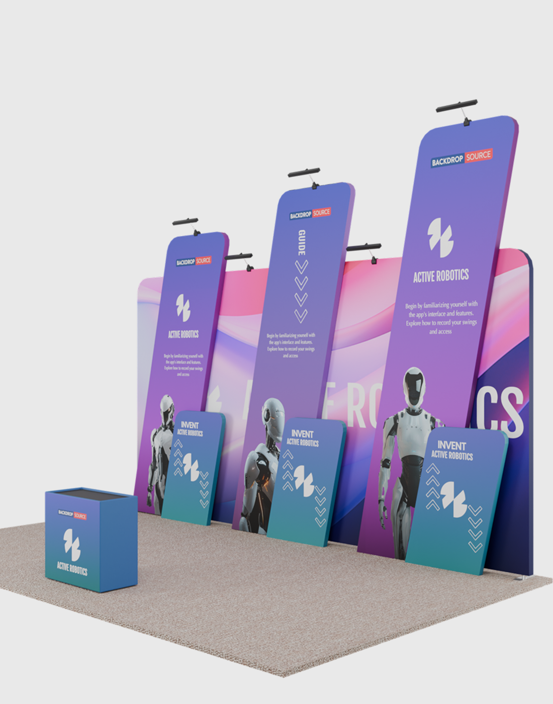 Portable Exhibit Display 20ft x 10ft - Model 19