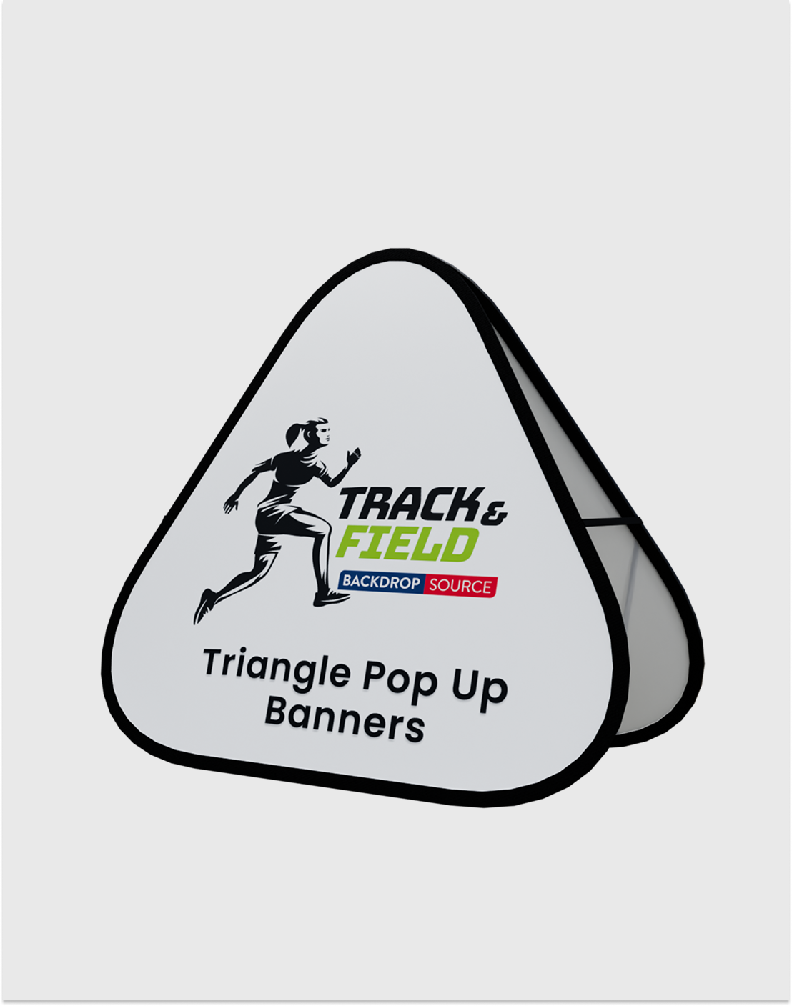 Triangle Fabric Pop Up Banners (Double Side Printed)