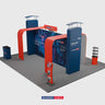 Modular Booth Kits 20ft x 20ft - Model 04