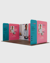 Magnetic Fabric Booth Display - Model 1 (16.4 x 10ft)