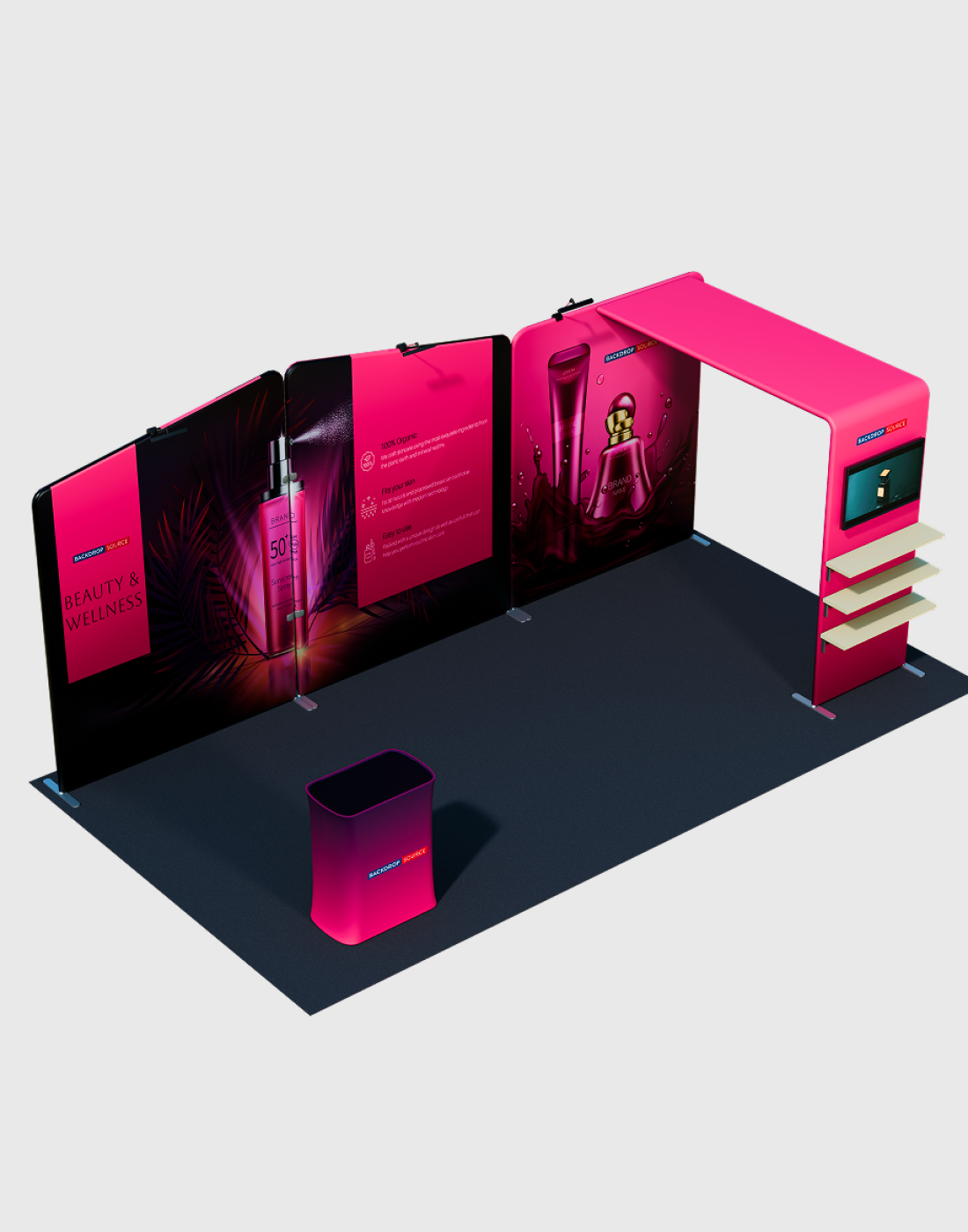 Portable Exhibit Display 10ft x 20ft - Model 18