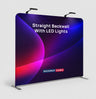 Kit de pared posterior recta con foco LED