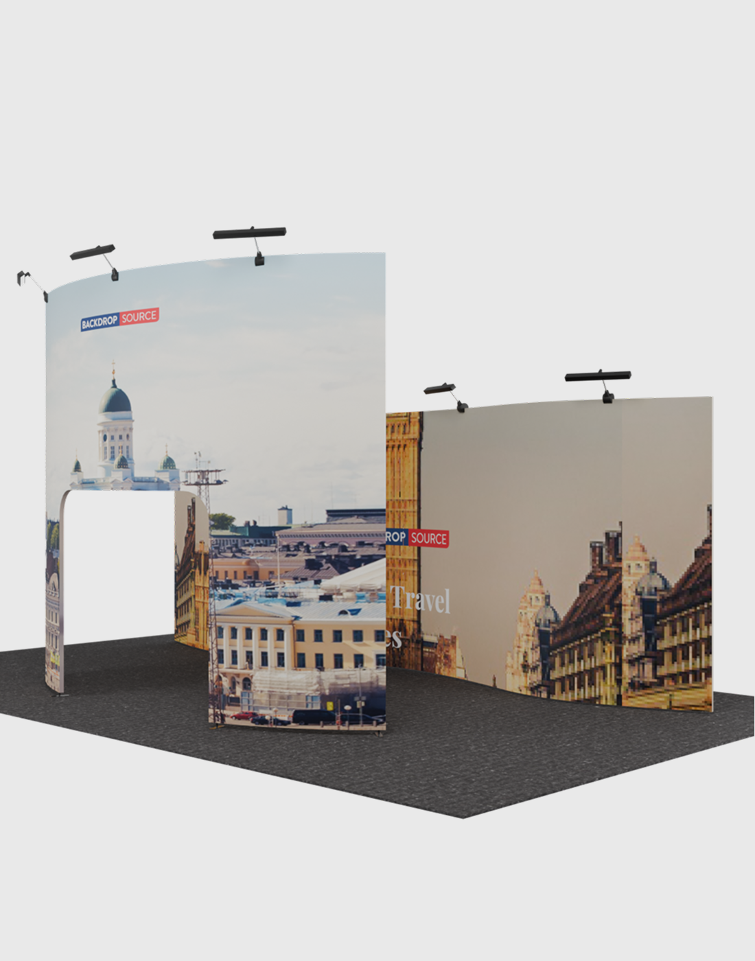 Portable Exhibit Display 20ft x 10ft - Model 21