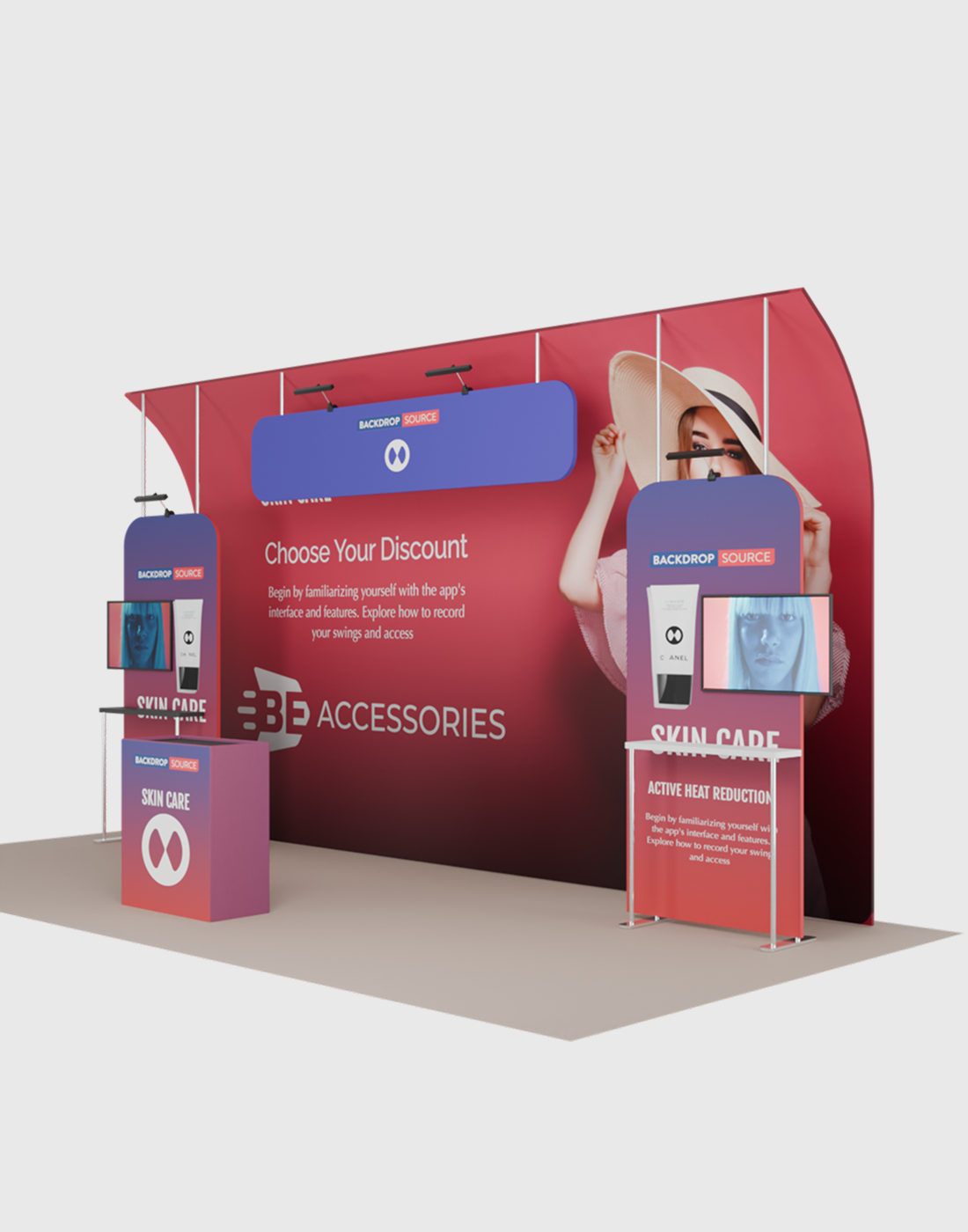 Portable Exhibit Display 20ft x 10ft - Model 15