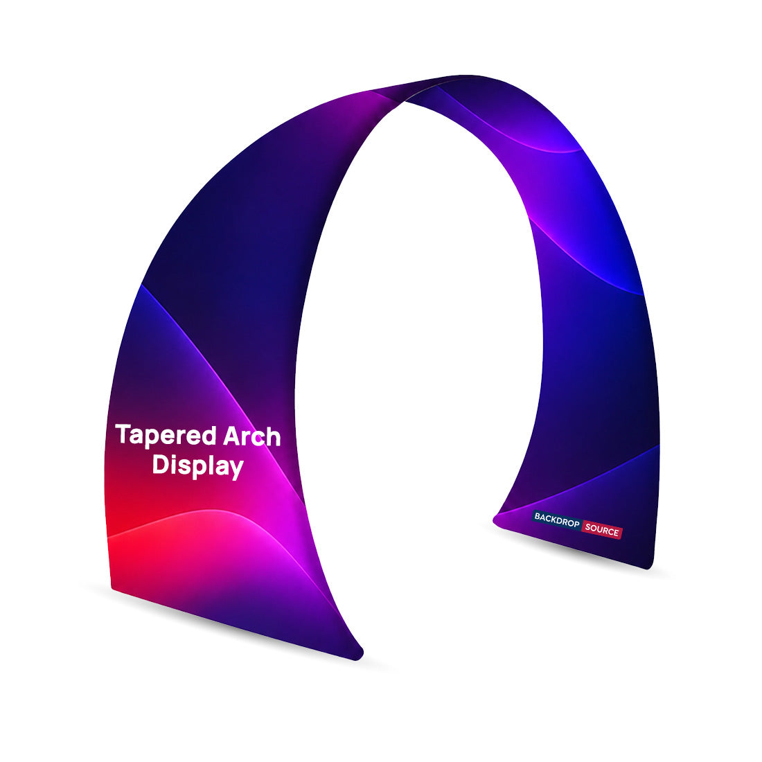 Tapered Curved Fabric Arch Display