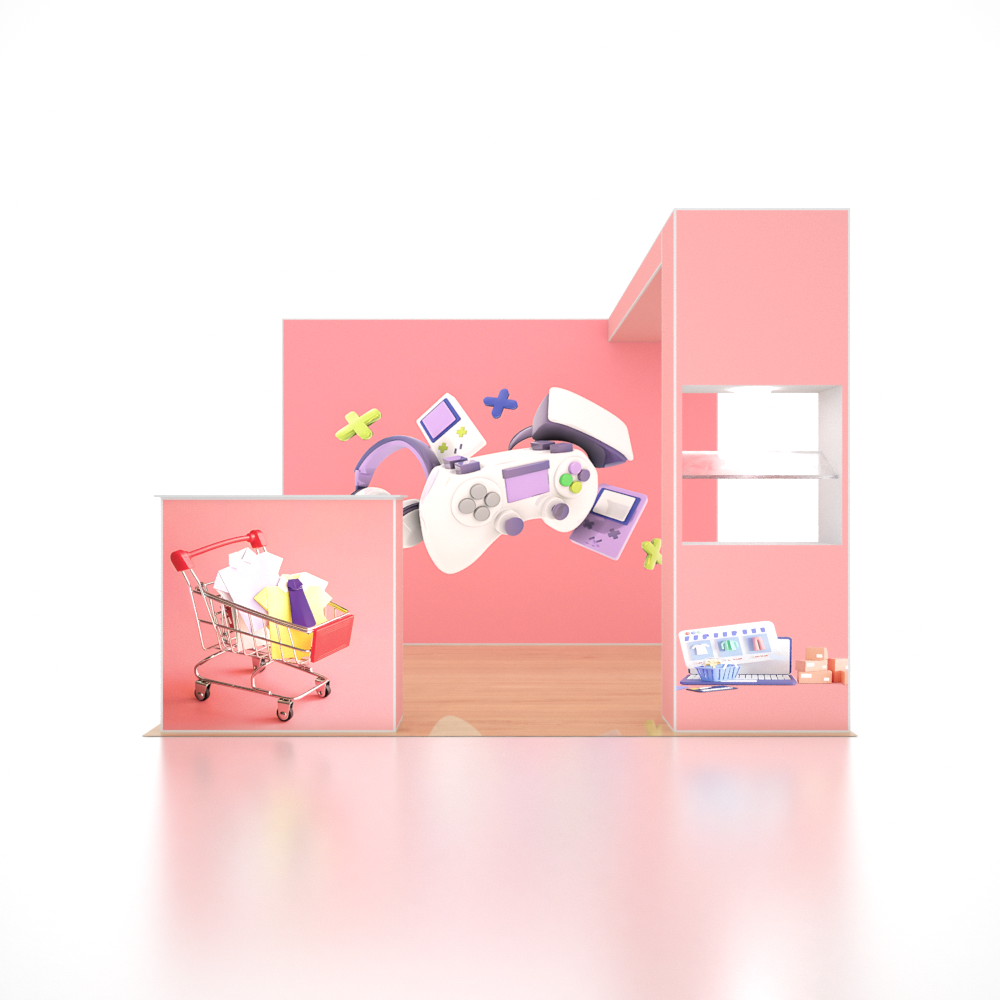 SEG Pro Popup Booth – Model 3 (10ft x 10ft)