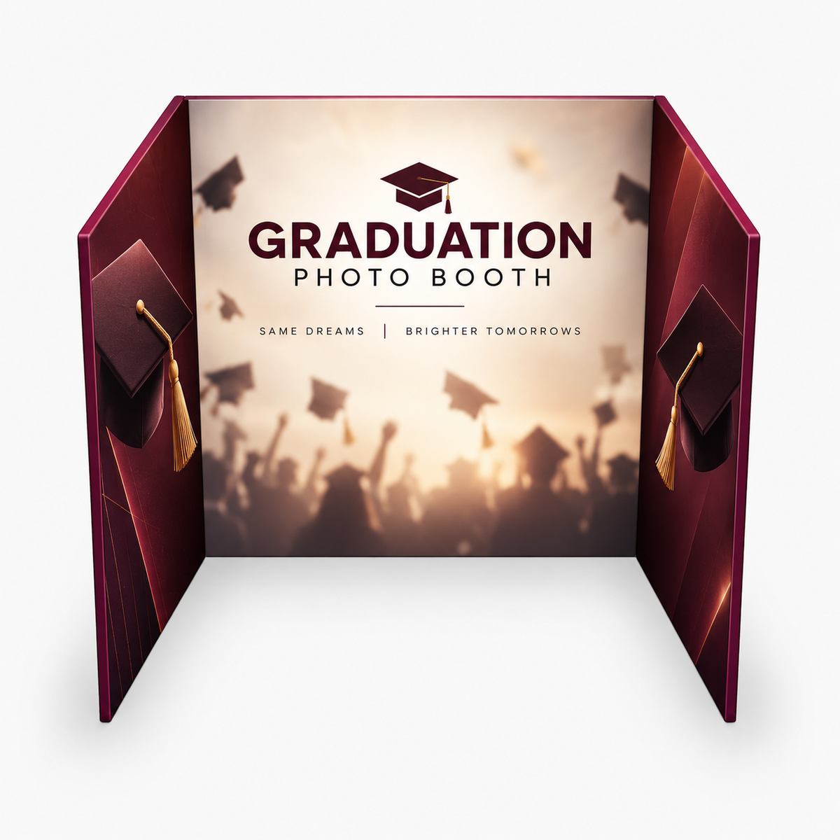 3-Sided Photo Booth Enclosure for School Dances & Grad Parties