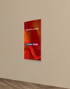 Wall-Mounted SEG Fabric display - 0.8" Depth