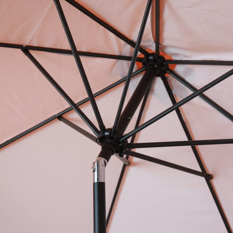 Tilting Patio Umbrellas With Valances (Iron Frame) – 8.8ft x 8.8ft