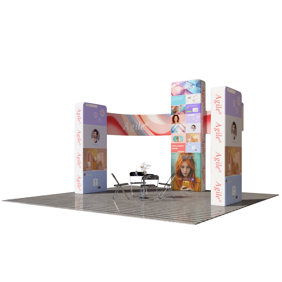 Modular Booth Kits 20ft x 20ft - Model 15