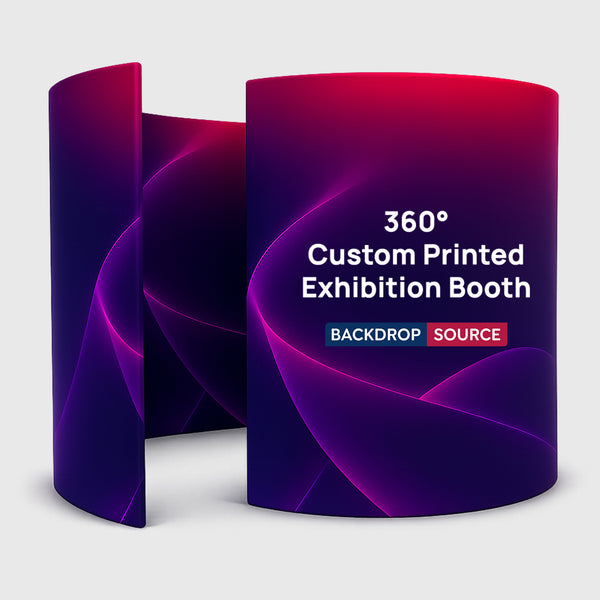 Stand de exposición con impresión personalizada de 360°