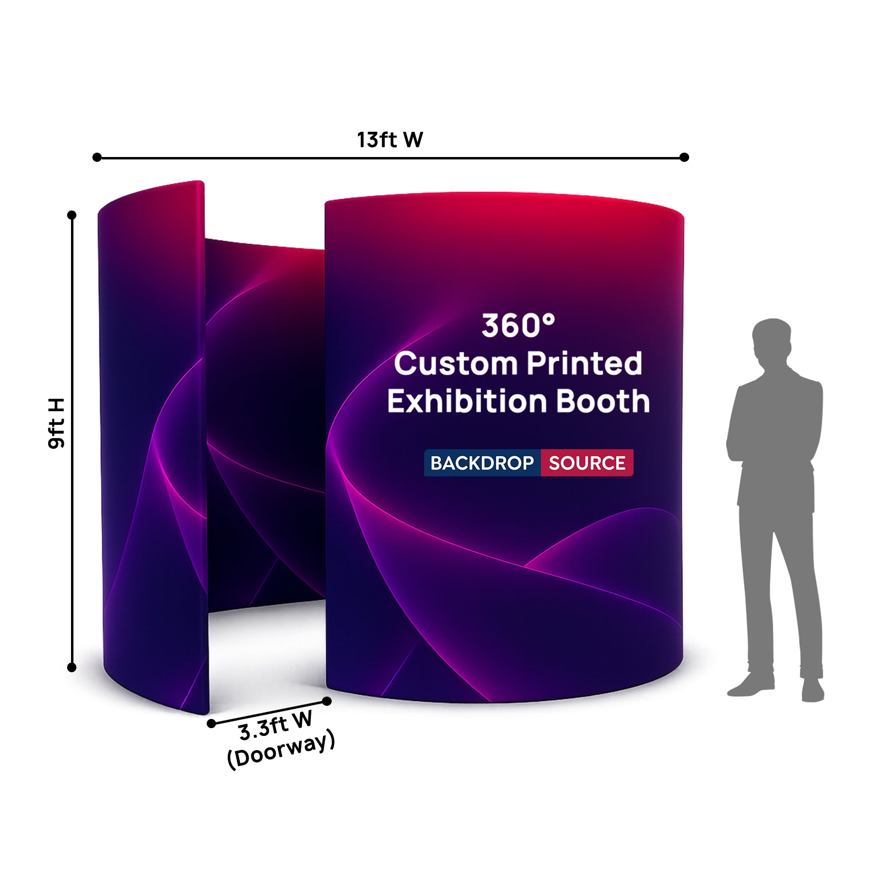 360° Custom Printed Exhibition Booth