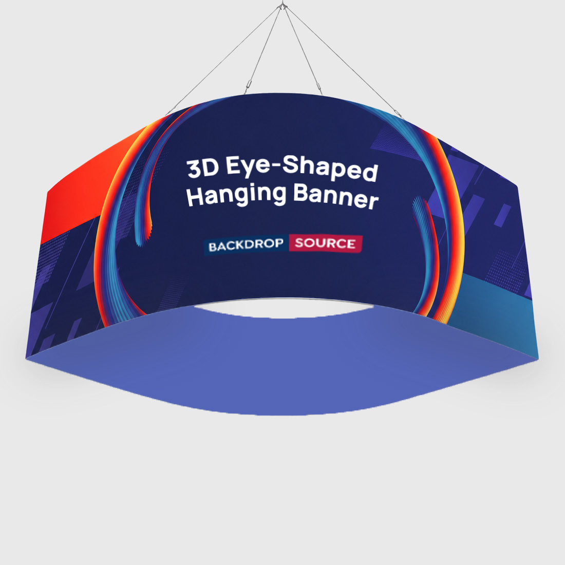 3D Eye-Shaped Hanging Banner