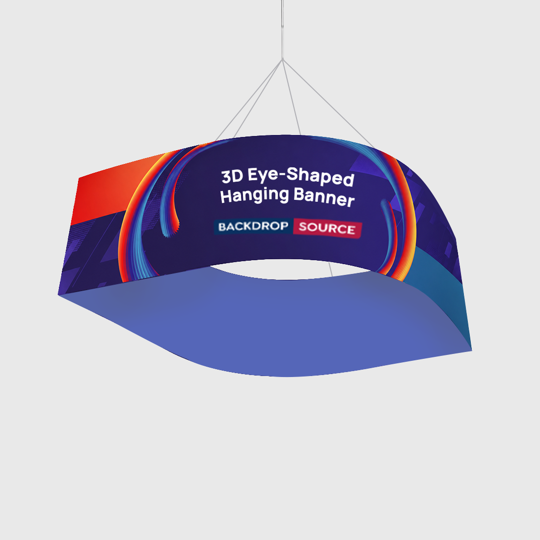 3D Eye-Shaped Hanging Banner