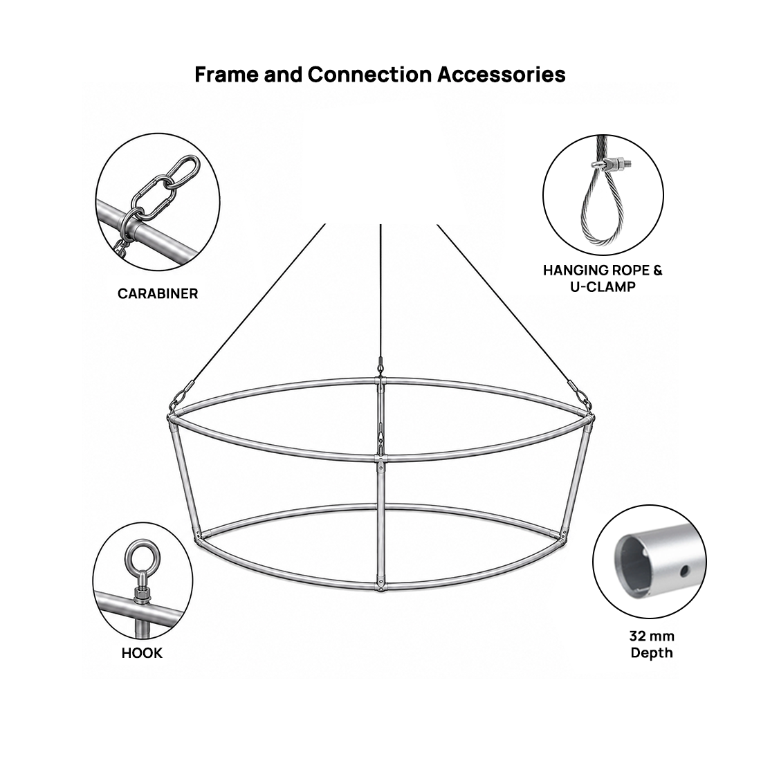 3D Eye-Shaped Hanging Banner