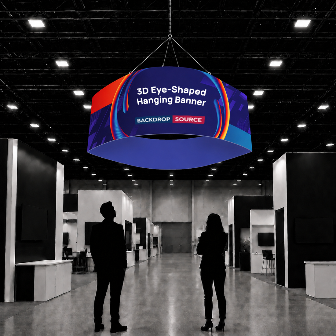 3D Eye-Shaped Hanging Banner