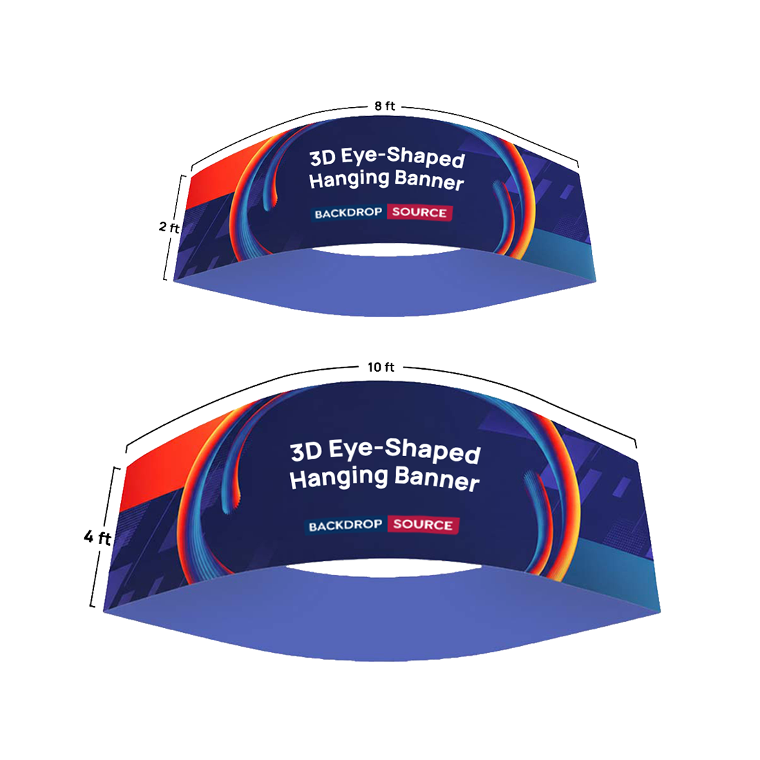 3D Eye-Shaped Hanging Banner