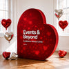3D Heart Shape Backdrop