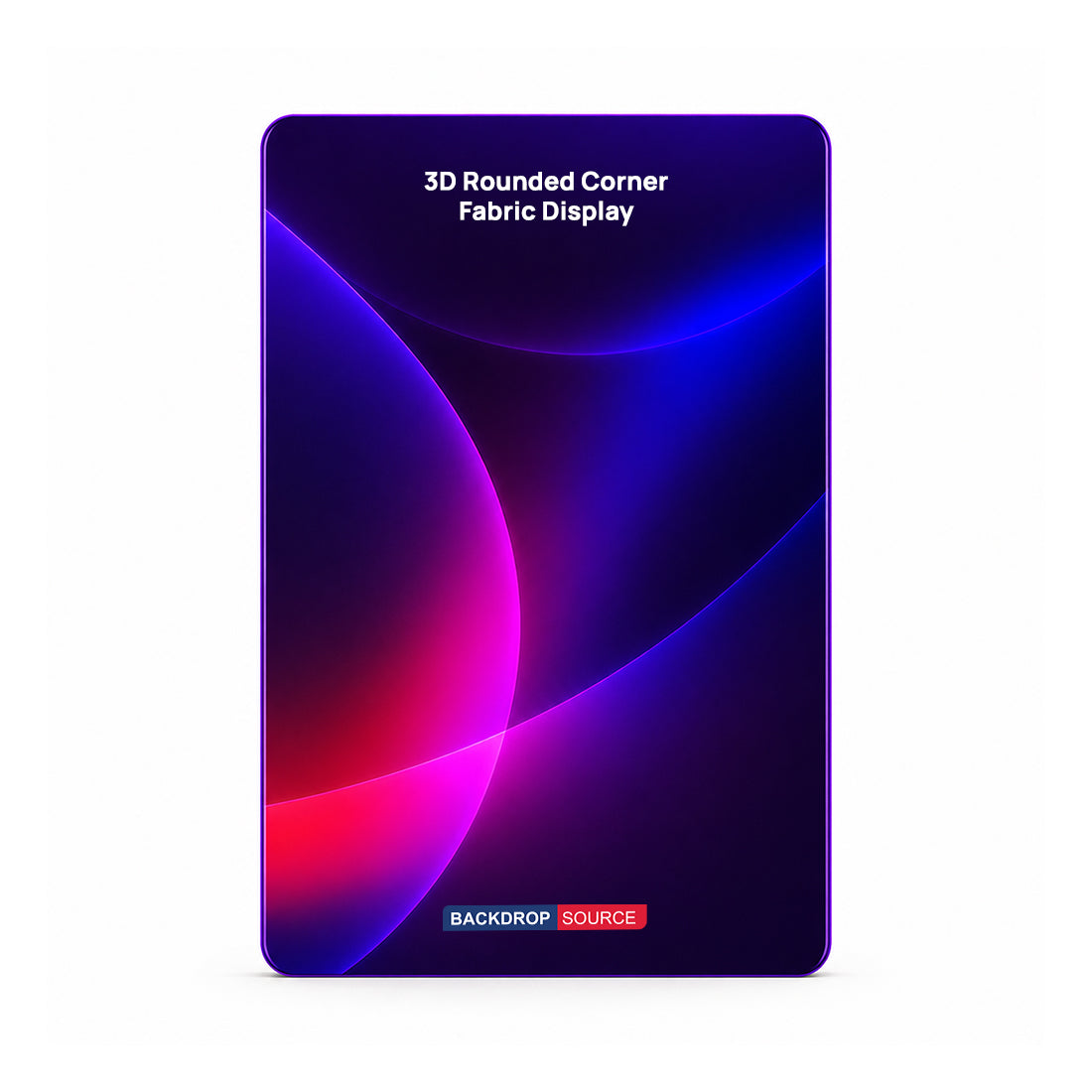 3D Rounded Corner Fabric Display