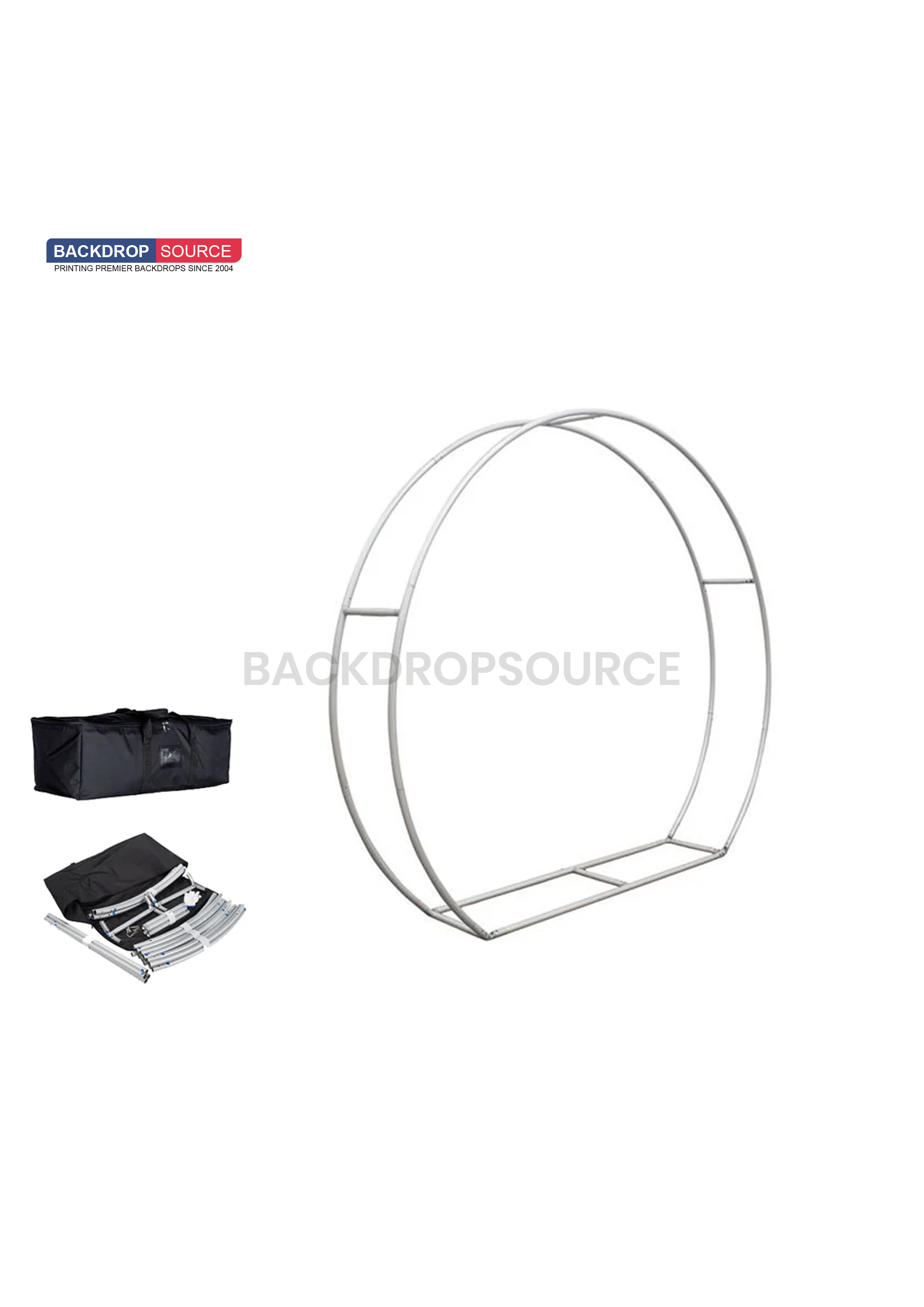 3D Moon-Shaped Tension Fabric Display