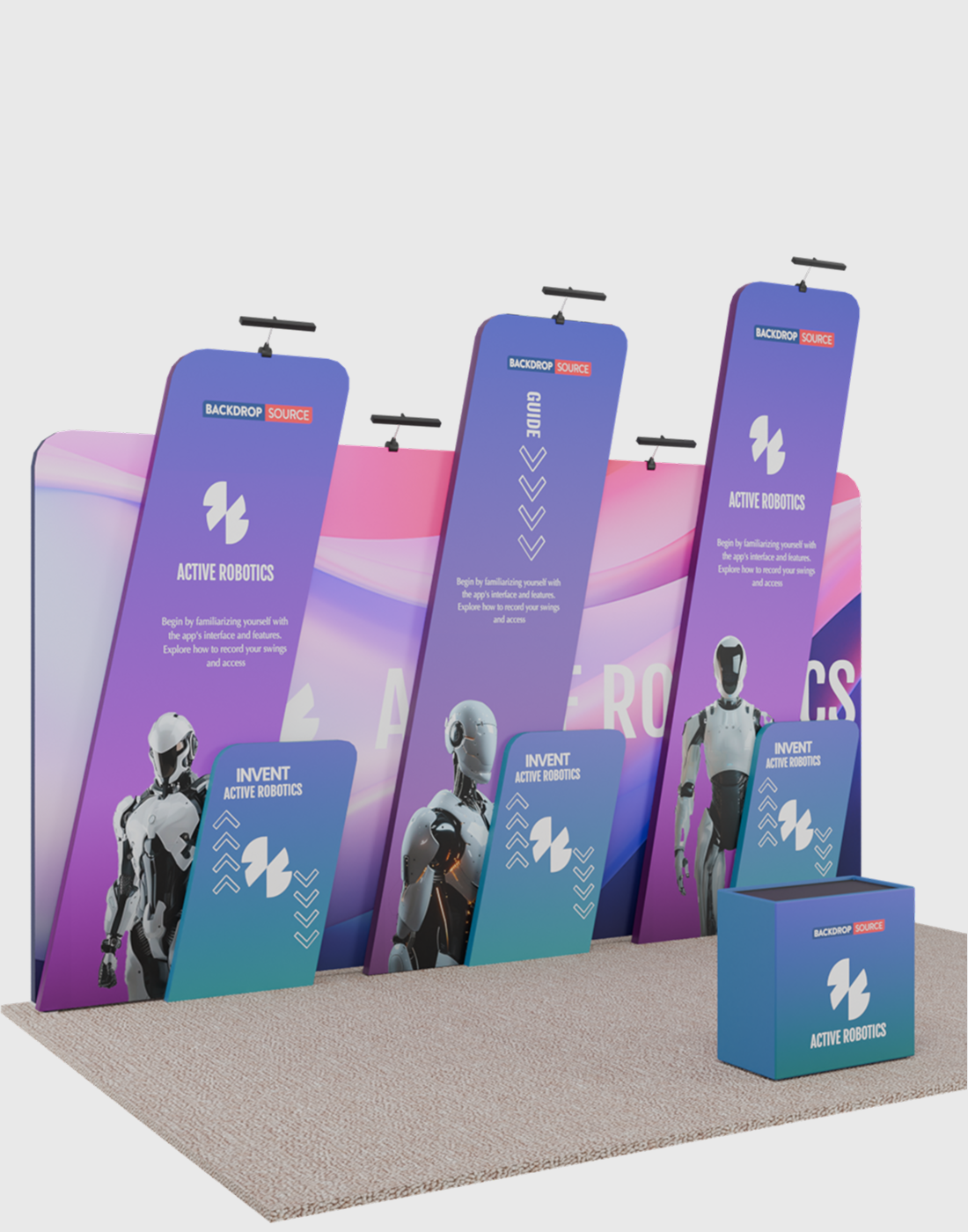 Portable Exhibit Display 20ft x 10ft - Model 19