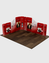 Magnetic Fabric Booth Display - Model 5 (13 x 13ft)
