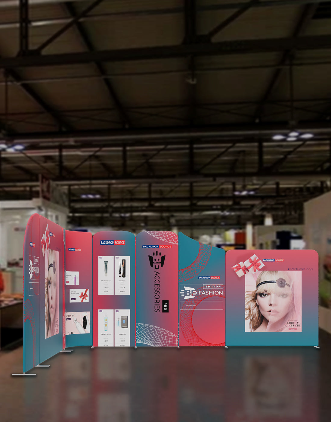 Magnetic Fabric Booth Display - Model 3 (16.4 x 13ft)